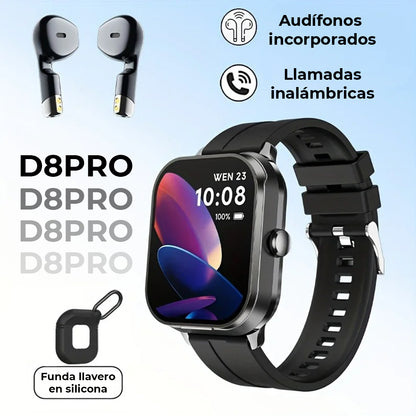 D8PRO SMART PULSO GOMA + AUDIFONOS